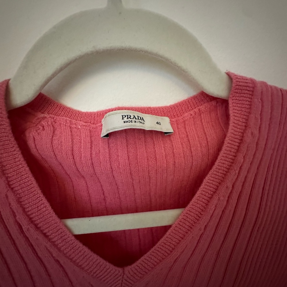 Prada Wool V-Neck Sweater